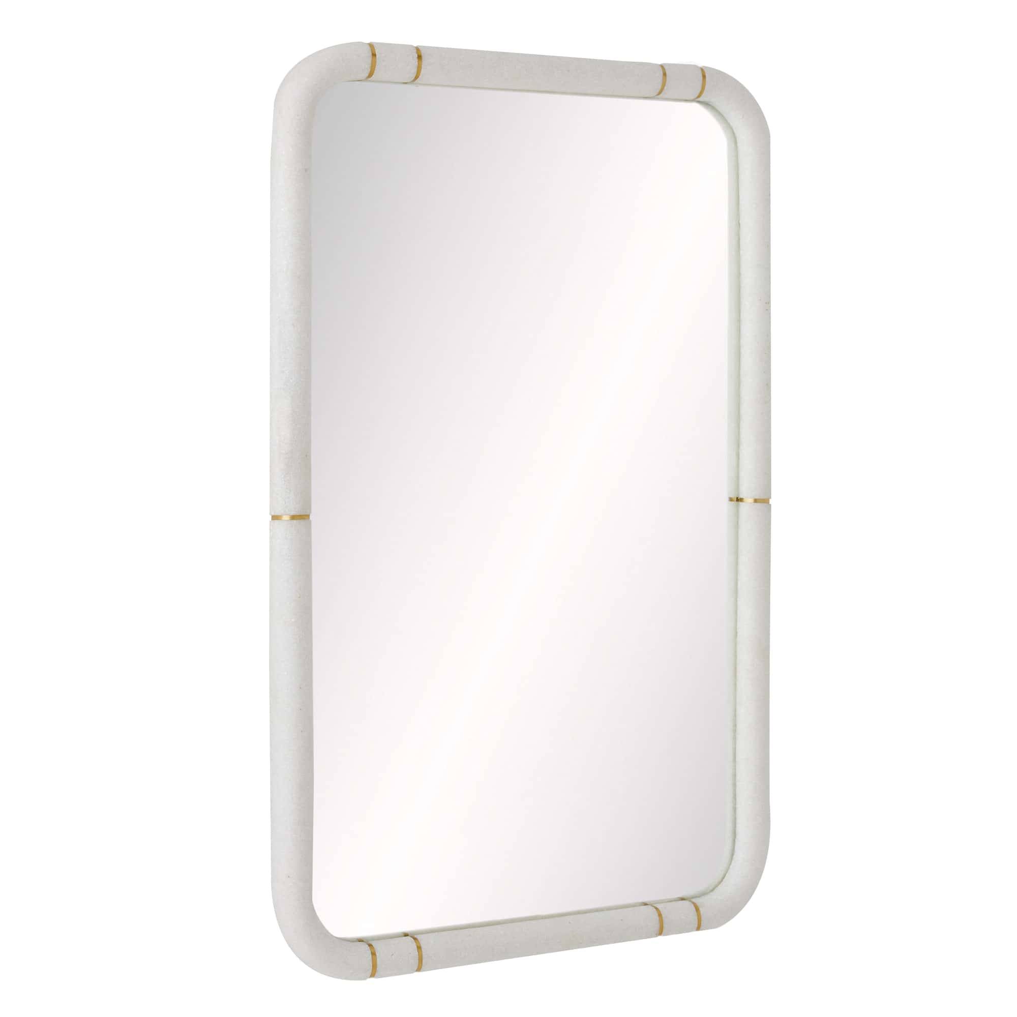 WMC01 - Trevino Mirror - Ivory, Ricestone