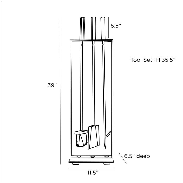 Landt Fireplace Tool Set