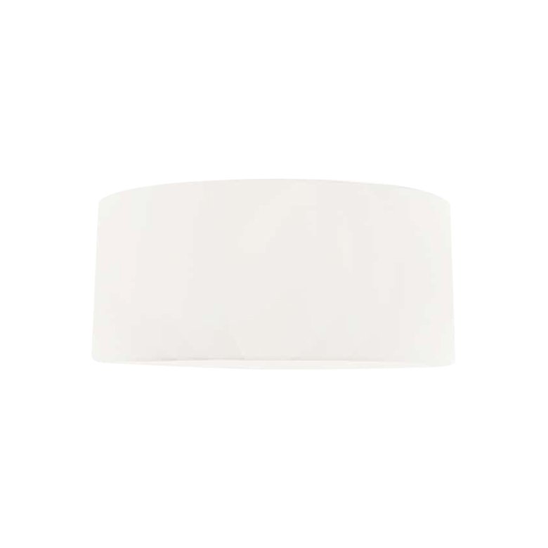 Off-White Microfiber Drum Lamp Shade