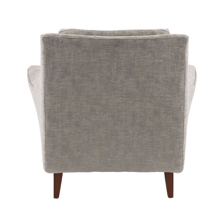 Neptune Lounge Chair Oyster Jacquard Dark Walnut