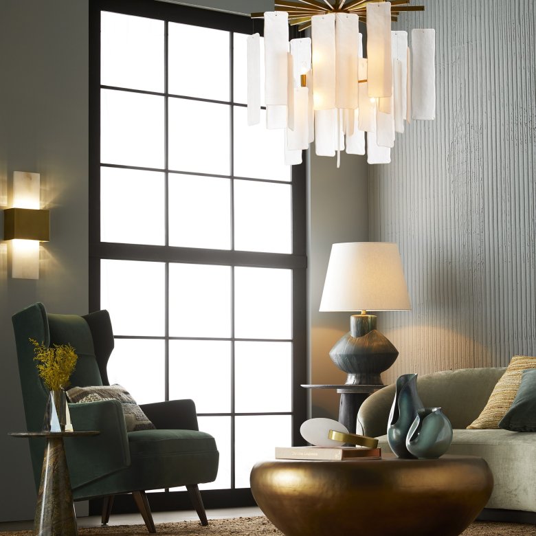 Budelli Wing Chair Forest Velvet