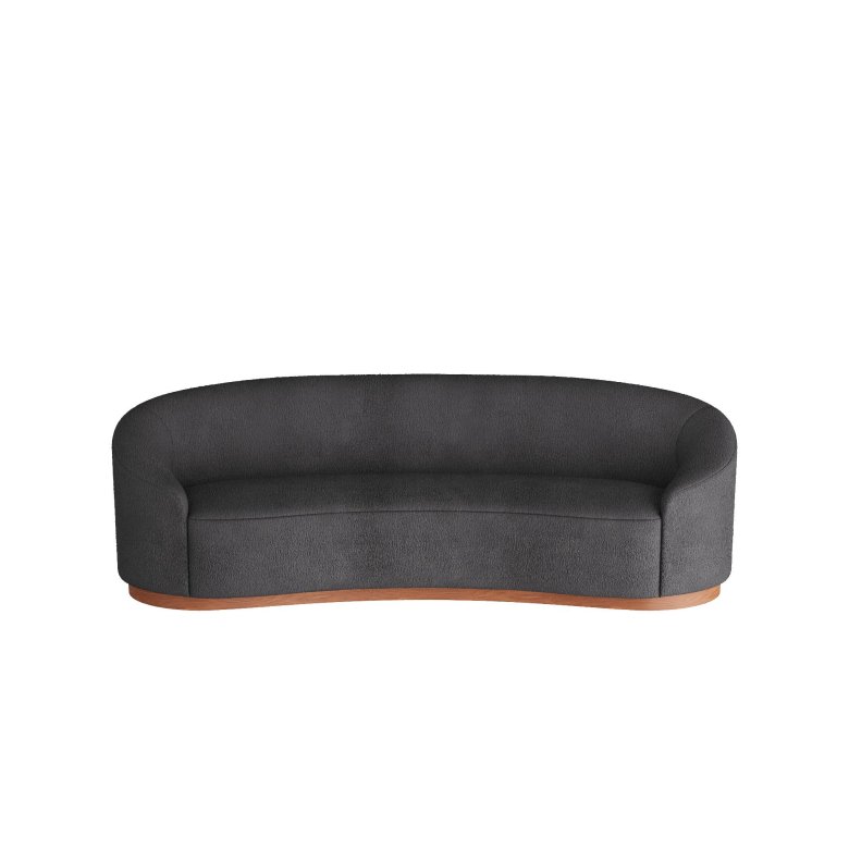 Turner Sofa Charcoal Sherpa White Oyster