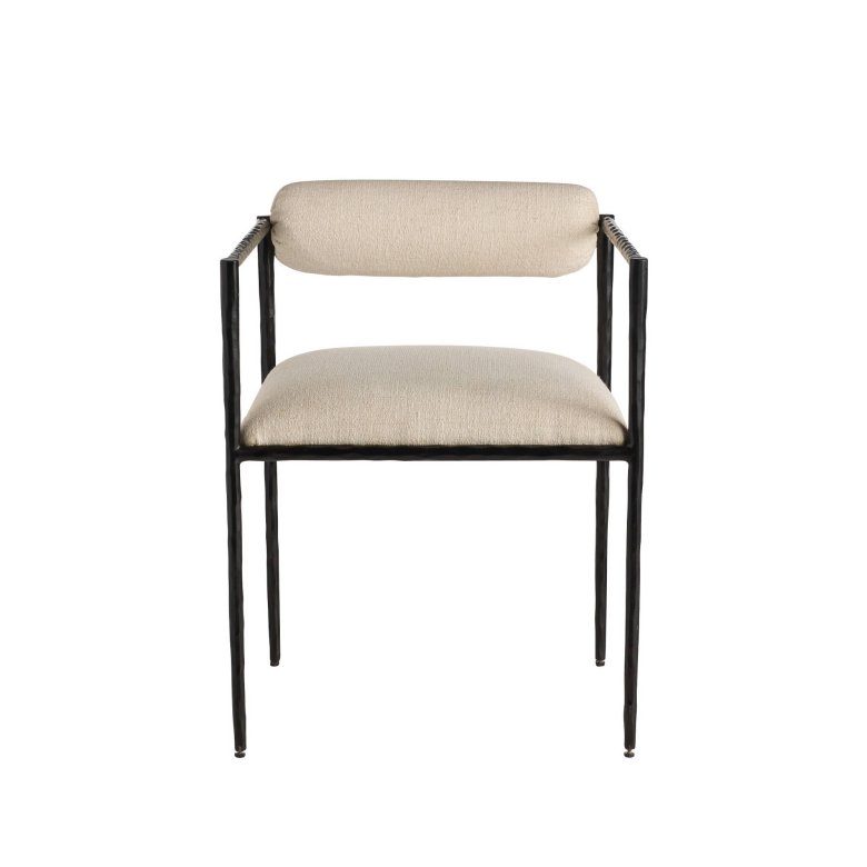 Barbana Chair Oxford White Performance Fabric