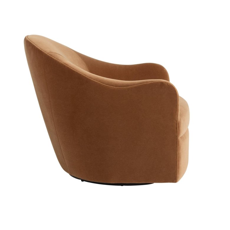 Delfino Swivel Chair Cider Performance Velvet