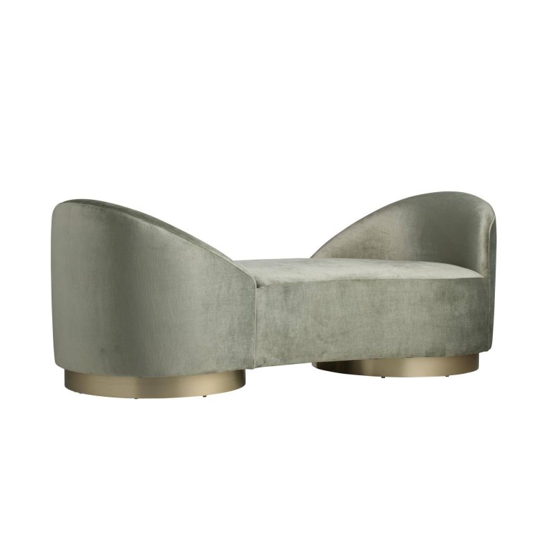 Selene Chaise Sage Performance Velvet