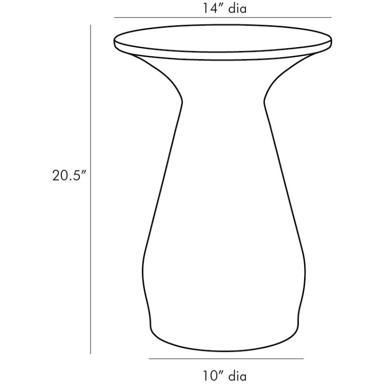 Haven Accent Table - Dimensions (Inches)
