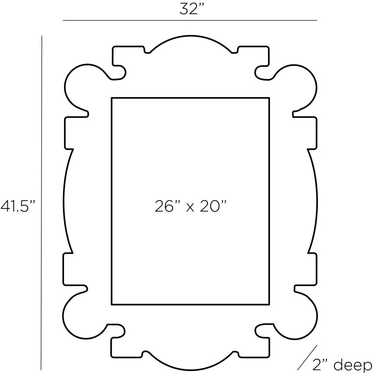 Mowgli Mirror - Dimensions (Inches)