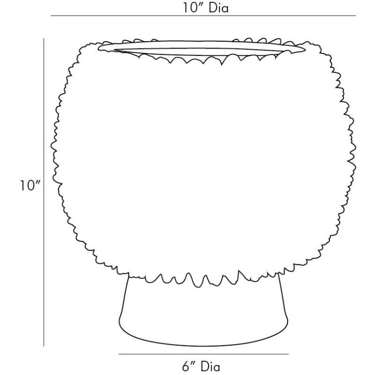 Daria Tall Vase - Dimensions (Inches)
