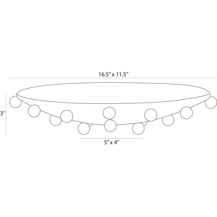 Katherine Centerpiece - Dimensions (Inches)