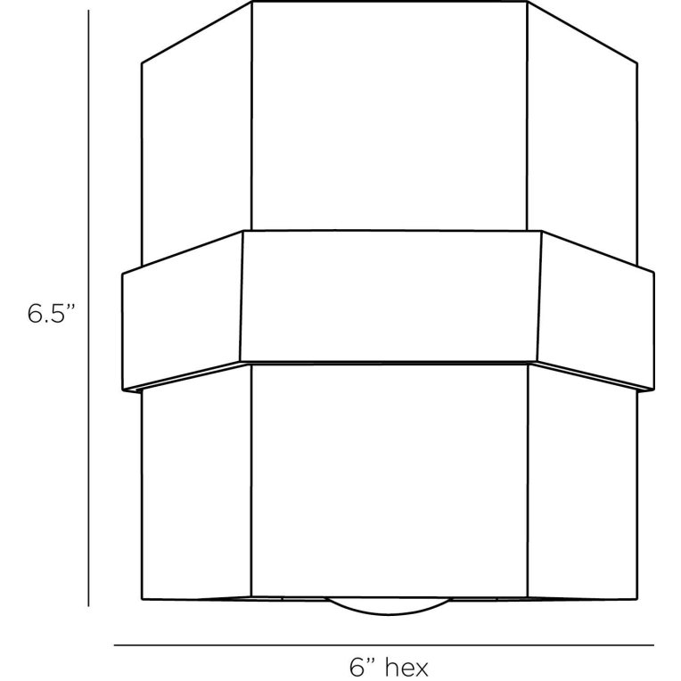 Bristol Flush Mount - Dimensions (Inches)