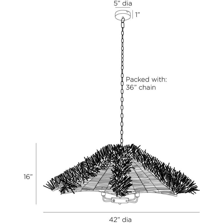 Cadance Chandelier - Dimensions (Inches)