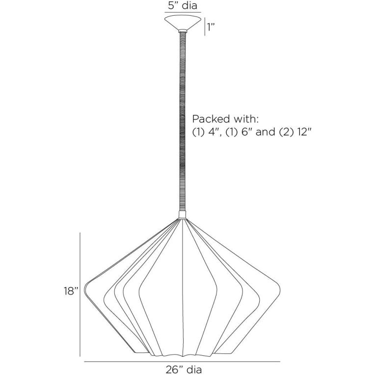 Fazekas Pendant - Dimensions (Inches)