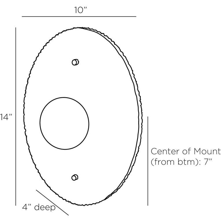 Yesenia Sconce - Dimensions (Inches)