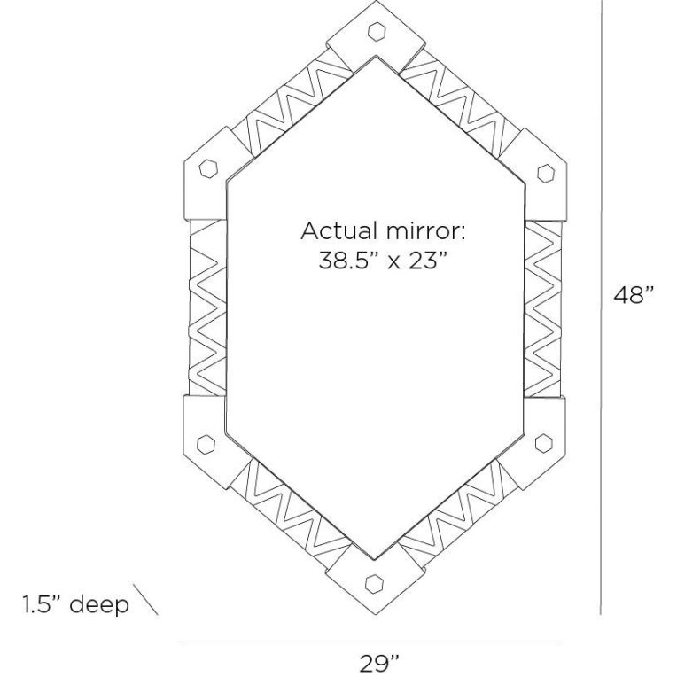 Holt Mirror - Dimensions (Inches)