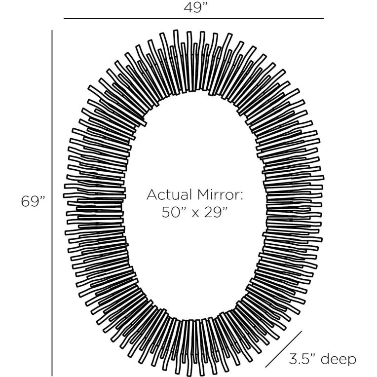 Adlita Mirror - Dimensions (Inches)