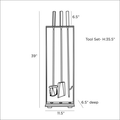 Landt Fireplace Tool Set