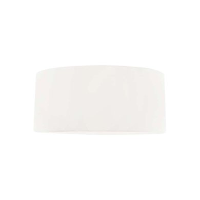 Off-White Microfiber Drum Lamp Shade