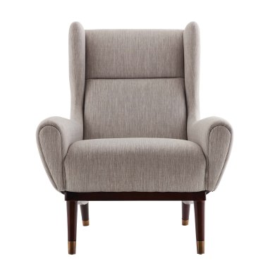 Ophelia Lounge Chair Fossil Tweed Dark Walnut