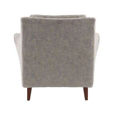 Neptune Lounge Chair Oyster Jacquard Dark Walnut