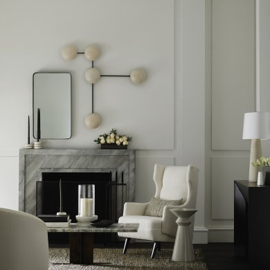 Budelli Wing Chair Cloud Boucle Grey Ash