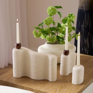 Hesner Candleholders, Set of 3