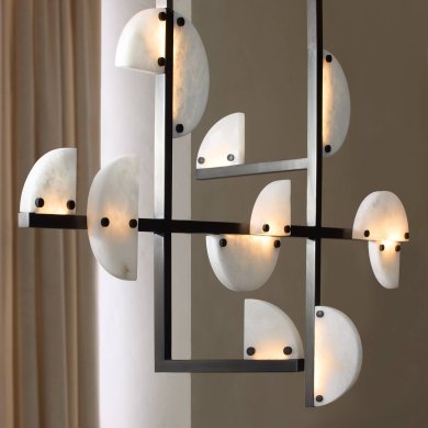 Nova Alabaster Linear Chandelier