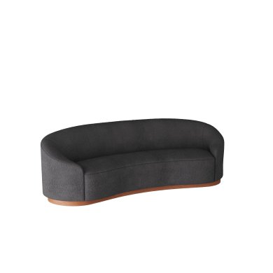 Turner Sofa Charcoal Sherpa White Oyster