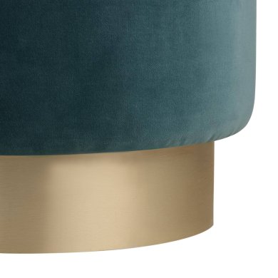 Avalon Swivel Ottoman Aegean Performance Velvet