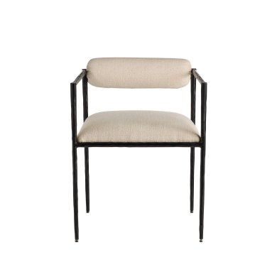 Barbana Chair Oxford White Performance Fabric
