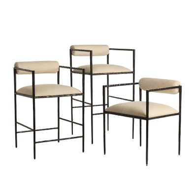 Barbana Chair Oxford White Performance Fabric