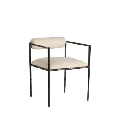 Barbana Chair Oxford White Performance Fabric