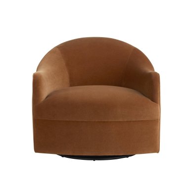 Delfino Swivel Chair Cider Performance Velvet