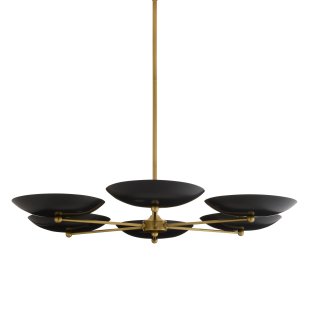 89047 - Griffith Chandelier - Antique Brass, Steel