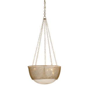 DK42043 - Chainmail Pendant - Antique Brass, Brass