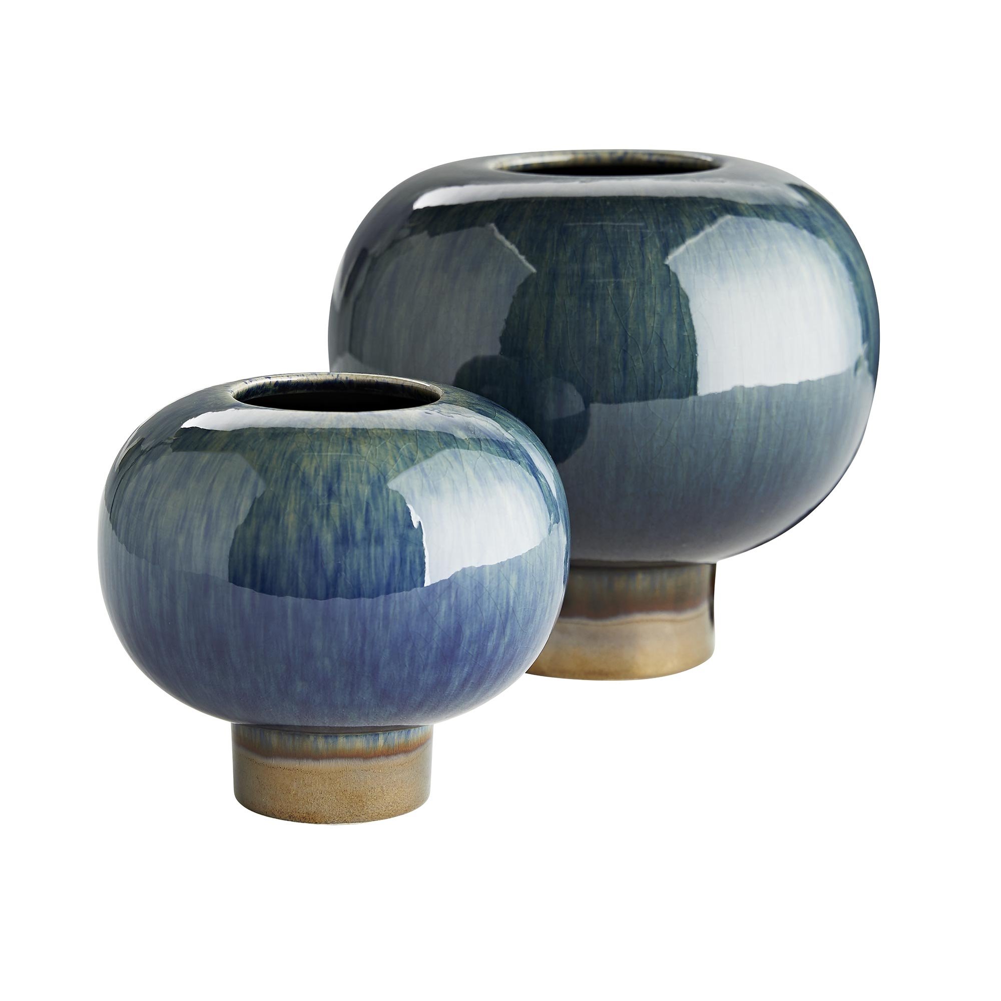 7712 - Blume Vases, Set of 3 - Whitewash, Ceramic