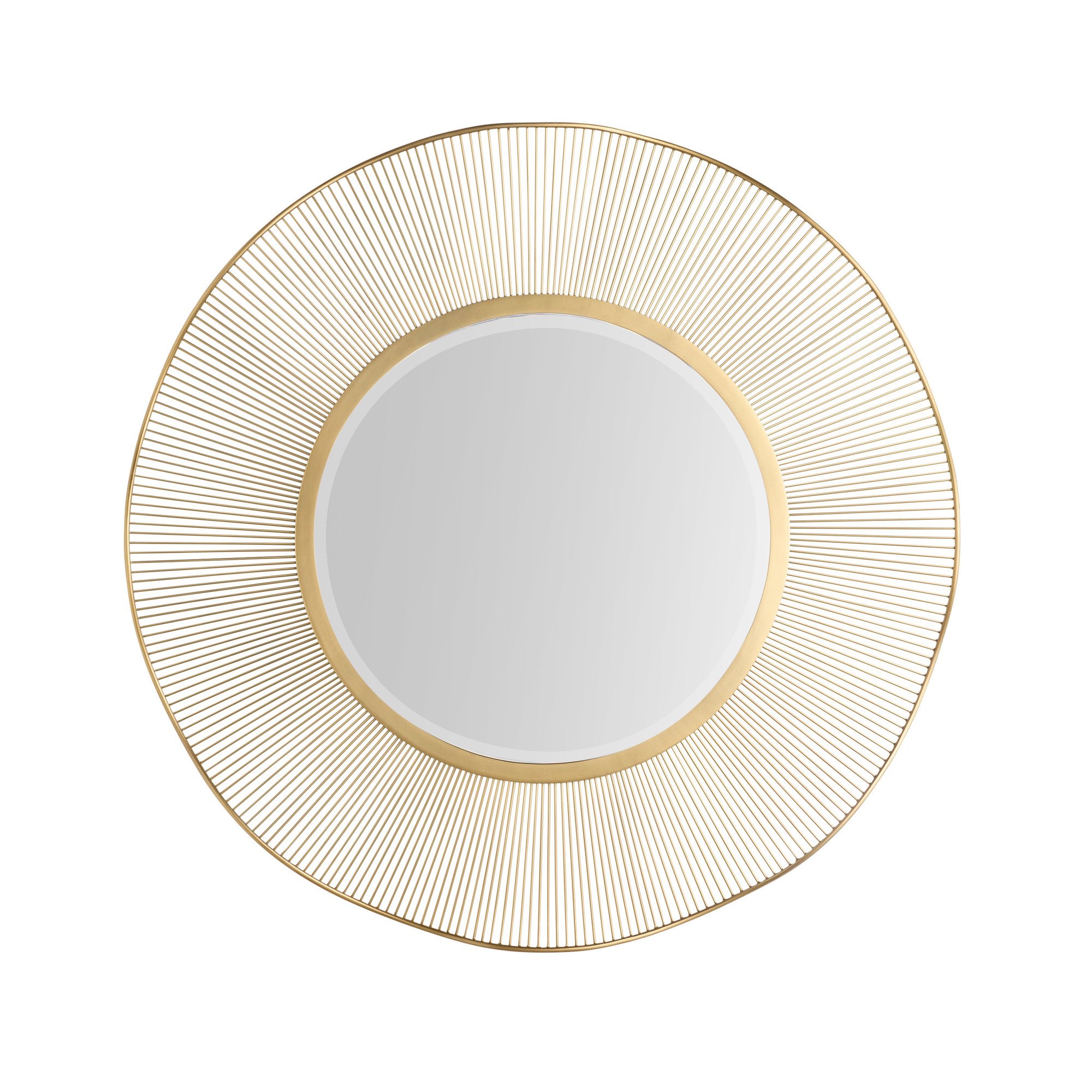 2284 - Olympia Mirror - Antique Brass, Iron