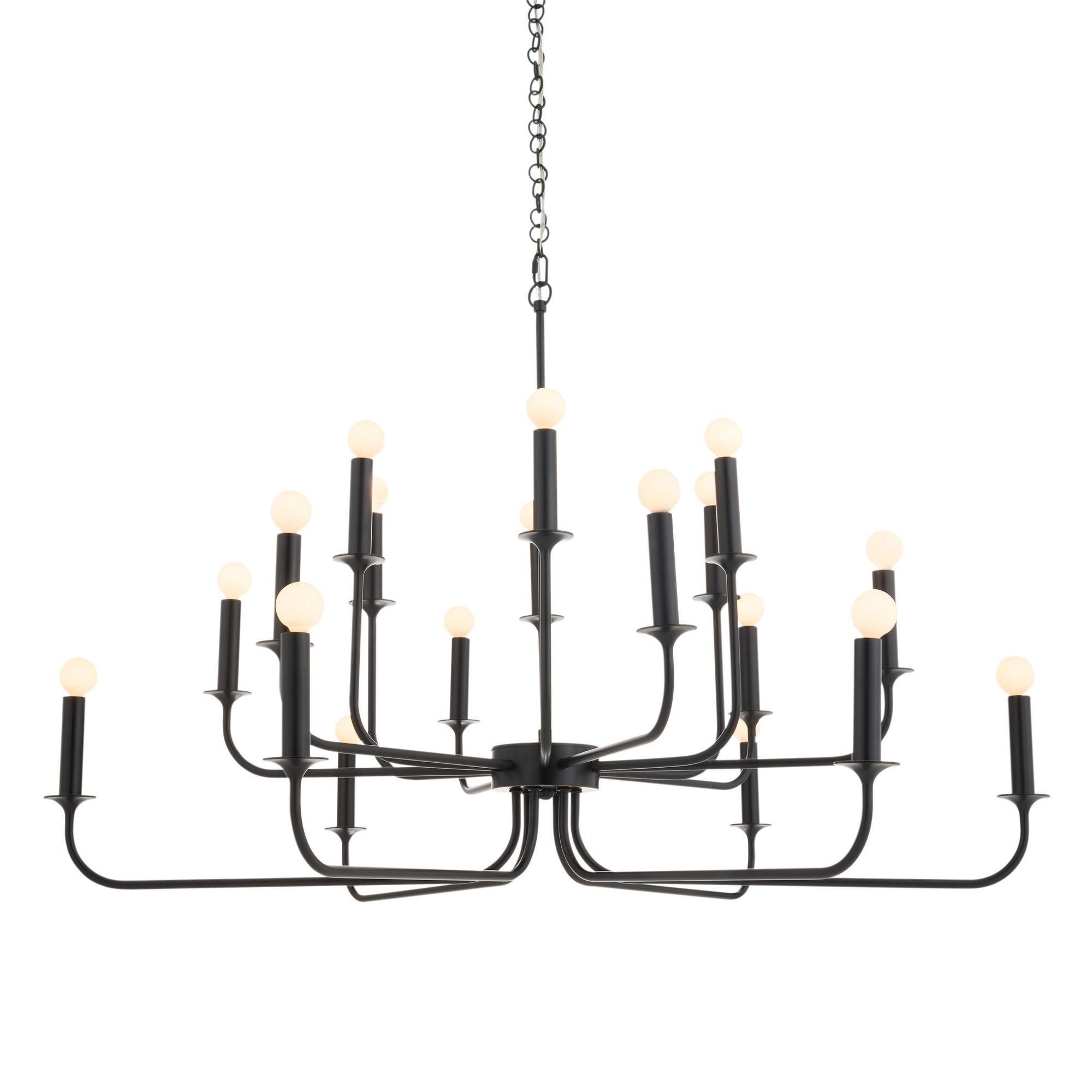 89345 - Breck Large Chandelier - Bronze, Steel
