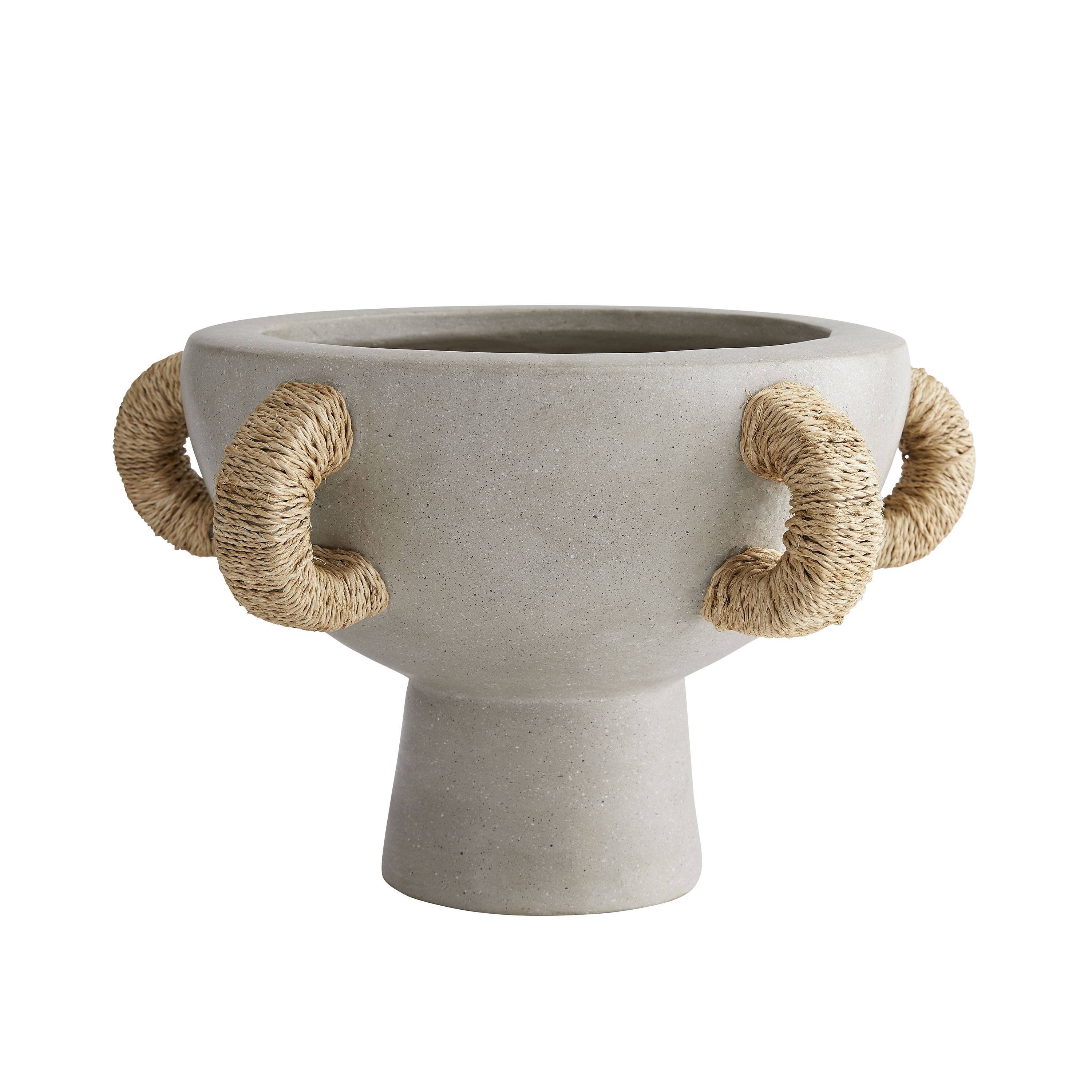 5557 - Clyde Centerpiece - Fossil Gray, Terracotta