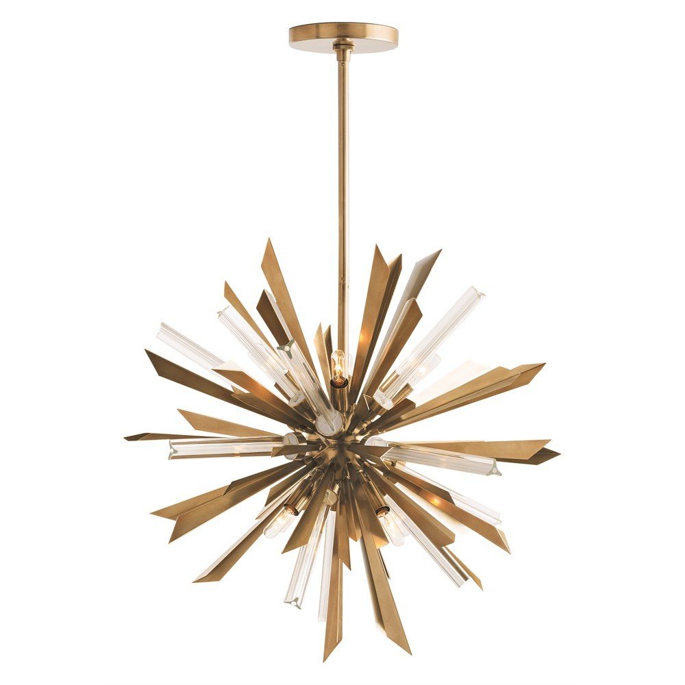 89027 - Waldorf Small Chandelier - Antique Brass, Steel