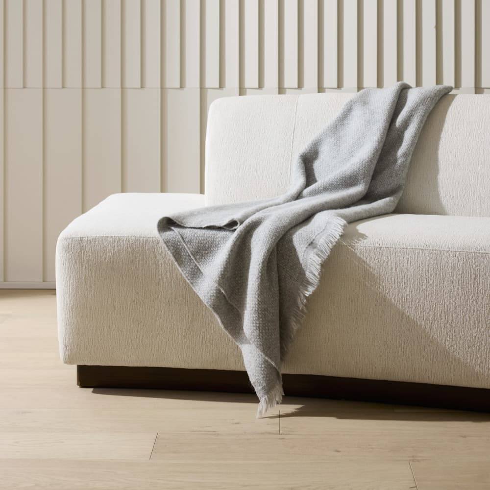 Islander Right Sofa Vanilla Performance Bouclé