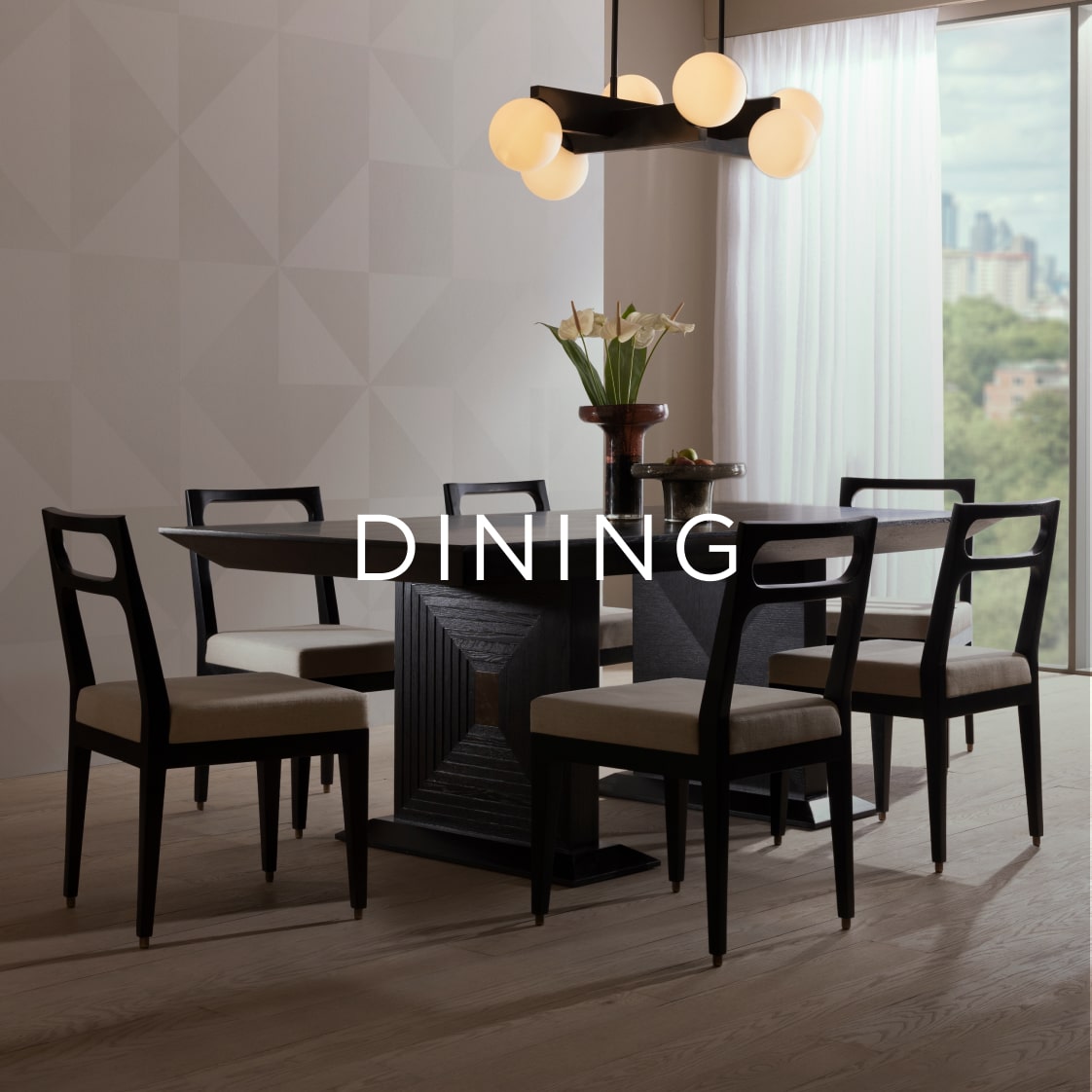 Arteriors dining and entry tables