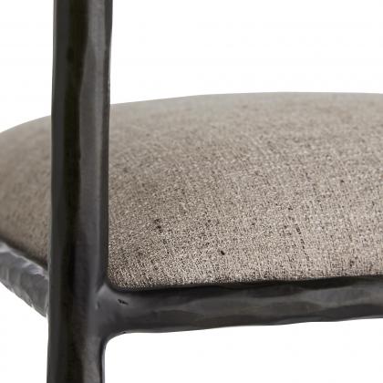 4708 Barbana Counter Stool Pewter Texture Back View 