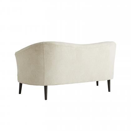 8141 Duprey Settee Textured Ivory Grey Ash Angle 2 View