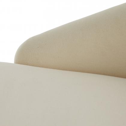 8147 Turner Chaise Muslin Grey Ash, Left Arm Detail View