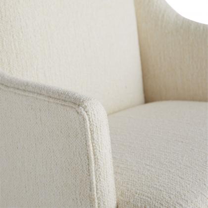 8155 Budelli Wing Chair Cloud Boucle Grey Ash Back Angle View