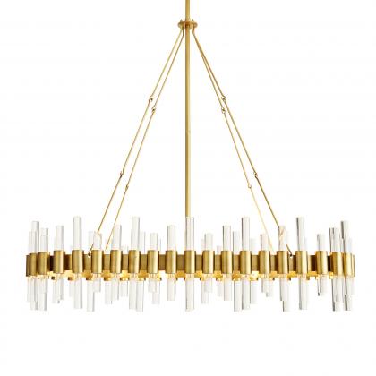 89130 Haskell Oval Chandelier Angle 1 View