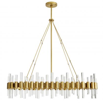 89130 Haskell Oval Chandelier Angle 2 View