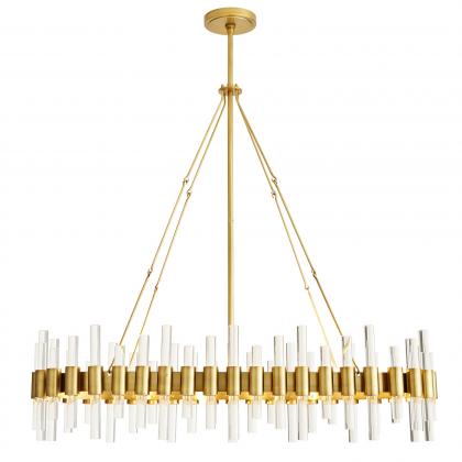 89130 Haskell Oval Chandelier Side View