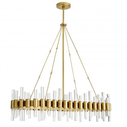 89130 Haskell Oval Chandelier Back View 